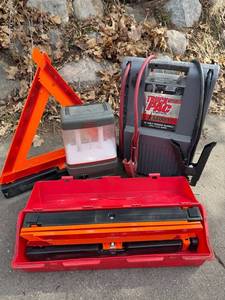Truck Pac ES6000 Jump Starter & Emergency Safety Triangle & Coleman Device Case