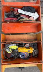 Assorted Sanders including Dewalt