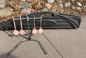 Flambeau Outdoors Gun Case & Target Stand with Paddle Targets