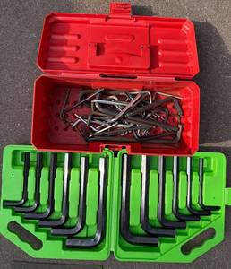 Allen Wrench Set in Green Case - Hex Keys