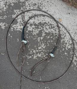 Wire Towing Rope Cable with U-Bolt Clips - Galvanized Two-Loop Assemblies