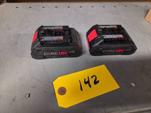 (2) Bosch GBA18V80 Core 18 Volt Bat...