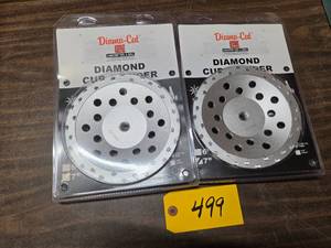 (2) 7 PCD Diamond Cup Wheels...