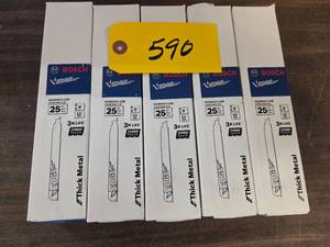 (5) 25 pks. Bosch 9  810 Reciproc...