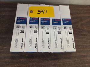 (5) 25 pks. Bosch 9  810 Reciproc...