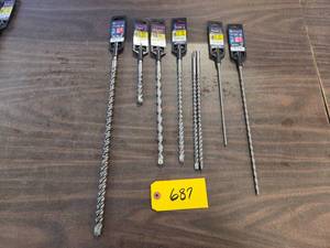 (8) Assorted Bosch SDS Plus Full He...