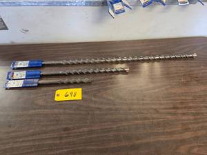 (3) Bosch Spline Carbide Drill Bits...