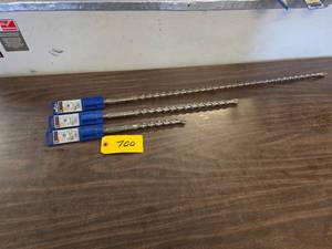 (3) Bosch Spline Carbide Drill Bits...