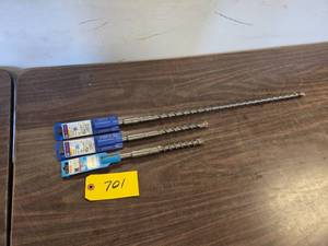 (3) Bosch Spline Carbide Drill Bits...