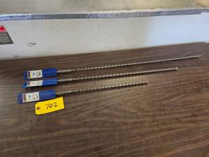 (3) Bosch Spline Carbide Drill Bits...