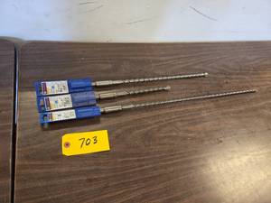 (3) Bosch Spline Carbide Drill Bits...