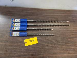 (4) Bosch Spline Carbide Drill Bits...