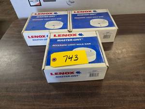 (3) Lenox Recessed Light Hole Saws...