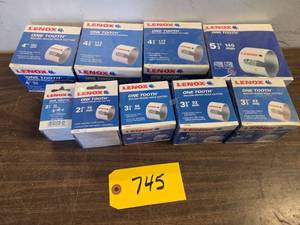 (9) Lenox One Tooth Wood Hole Saws...