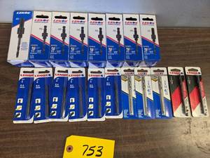 Assorted Lenox Arbors & Drill Bits...