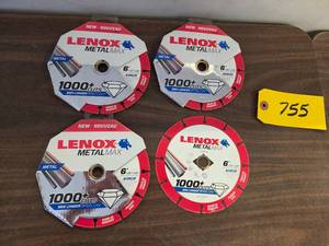 (4) Metal Max 6 Diamond Edge Blade...