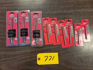 (3) Milwaukee Hole Saw Arbors & (6)...