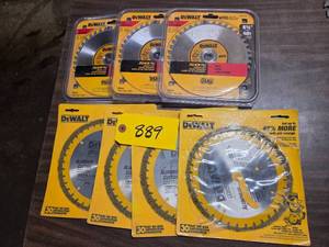 (7) Assorted 6 34 & 6 12 Saw Bl...