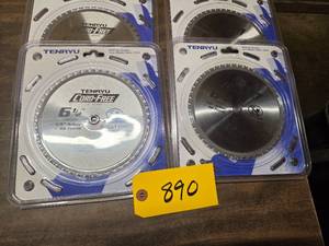 (4) 6 12 Saw Blades, Steel...