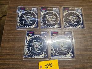 (5) 5 38 Saw Blades, Steel...