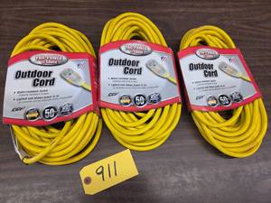 (3) Heavy Duty Extension Cords, 12...