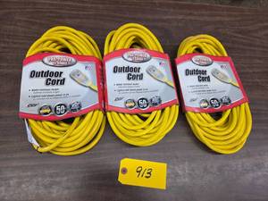 (3) Heavy Duty Extension Cords, 12...