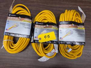 (3) Heavy Duty Extension Cords, 12...