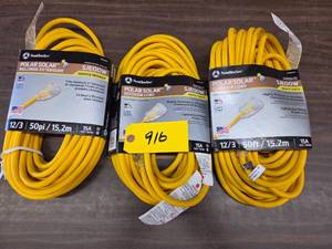 (3) Heavy Duty Extension Cords, 12...