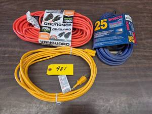(3) Extension Cords...