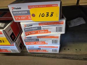 (4) Boxes Paslode 3 x .131 30 Degr...