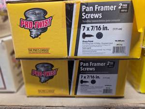 (2) Boxes 716 Screws...