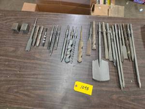 Assorted Rotary Hammer Chisels & Ca...