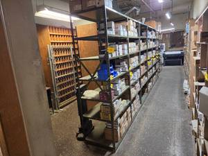 (11) Sections Steel Shelving, 36x24...