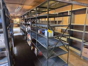 (9) Sections Steel Shelving, 36x36x...