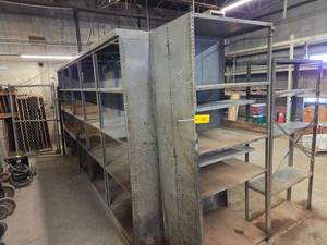 (11) Sections Steel Shelving, 36x24...