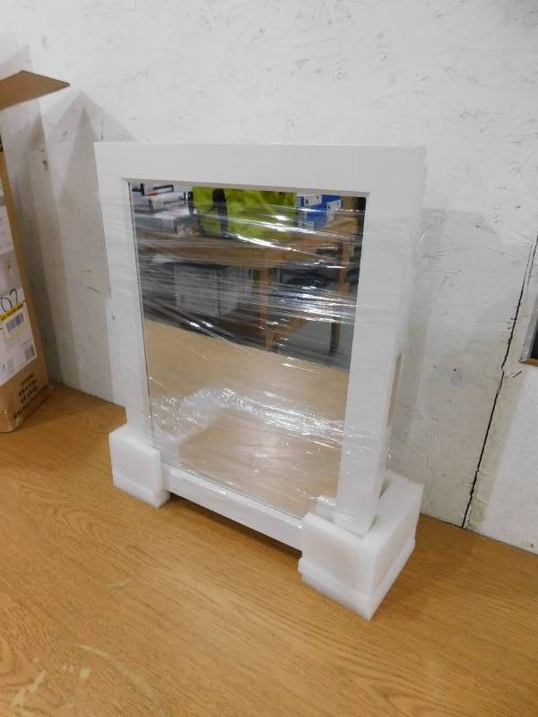 Glacier Bay Rectangular Framed Recessed or Surface-Mount Bathroom Medicine Cabinet with Mirror, White