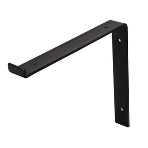 (16) Crates & Pallet 12 in. Black Steel Shelf Bracket for Wood Shelving