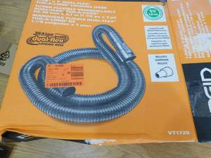 RIDGID 1-78 in. x 7 ft. VT1720 Locking Vacuum Hose Kit Accessory Shop Vacuum Attachments for RIDGID Wet Dry Vacs