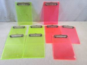 (BSB) 9 Neon Acrylic Clipboards 9 ...