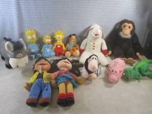 (A-2) Assorted Plush AnimalsDolls...