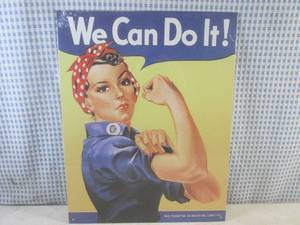 (G-1) We Can Do It Tin Sign 16 x 1...