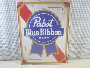(G-1) Pabst Blue Ribbon Beer Tin Si...