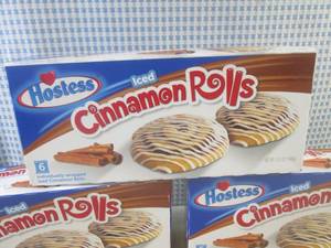 (B-3) 3 Boxes of Hostess Iced Cinna...