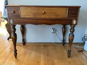 Victorian Spinet Flip-Top Secretary Desk - 41W x 34H x 21D