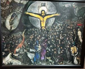 Marc Chagall Exodus Framed Print - 23 in W x 26 in H - Art Reproduction (Framed)