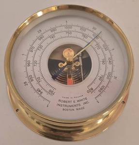 Robert E. White Instruments, Inc. Marine Barometer - Made in France