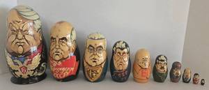 Matryoshka Nesting Dolls - Russian Leaders Portraits, 10-Piece Set