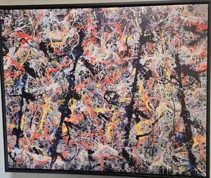 Jackson Pollock BLUE POLES Number 11 Canvas Screen-Print Reproduction
