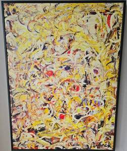 Jackson Pollock "Shimmering Substance" Canvas Reproduction - 1946