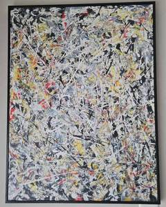 Jackson Pollock WHITE LIGHT Canvas Screen Print Reproduction - 1954
